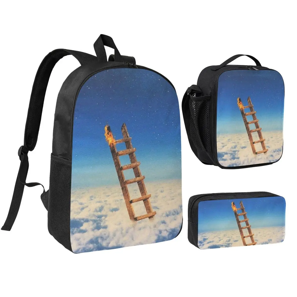 

Astro Highest In Room World Travis Fan Cov Backpack BookBag School Bag Shoulder Bags 3ps Insulated Lunch Bag Pencil Case