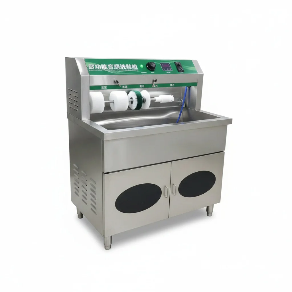 Commercial Shoe Washing Machine, Stainless Steel Automatic Shoe Cleaner, High Pressure Electric Sneaker Washer, 70kg