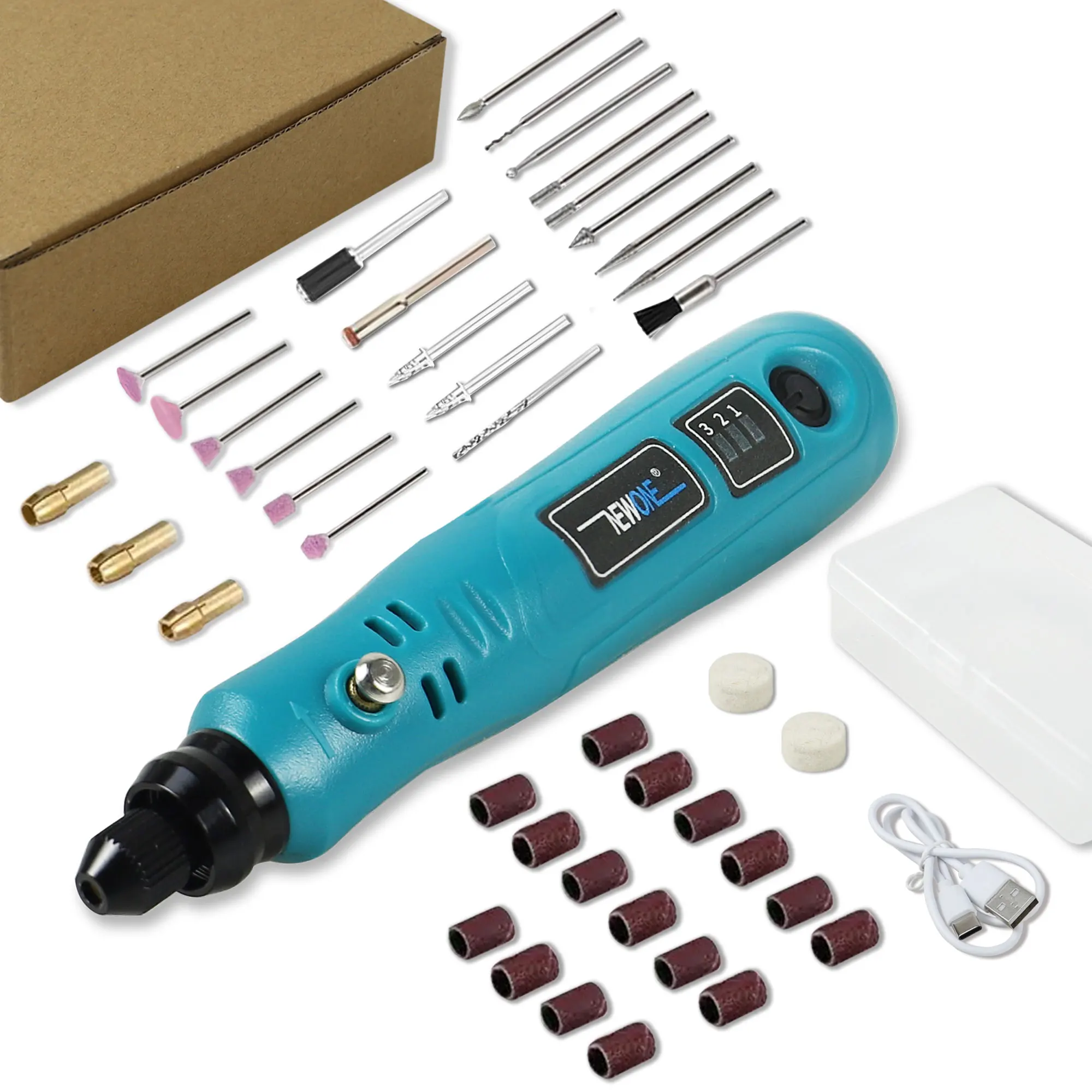 

3.6V Engraver Electric Cordless Mini Drill Grinder With Rotary Tools For Accessories Grinding Machine DIY