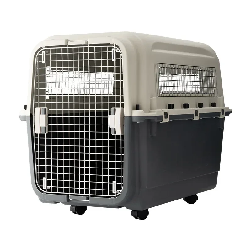 Portable Plastic Small and Medium Pet Outgoing Checked Air Freight Box Removable Cat Pet Air Box