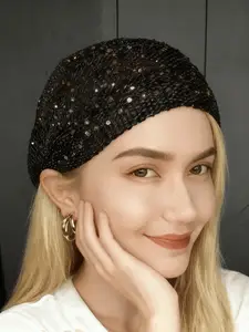 1pc Solid Color Women's Hair Cap - Classic Headscarf Headband Elegant Design Styling Headwear, Women's Headwear Christmas Gift