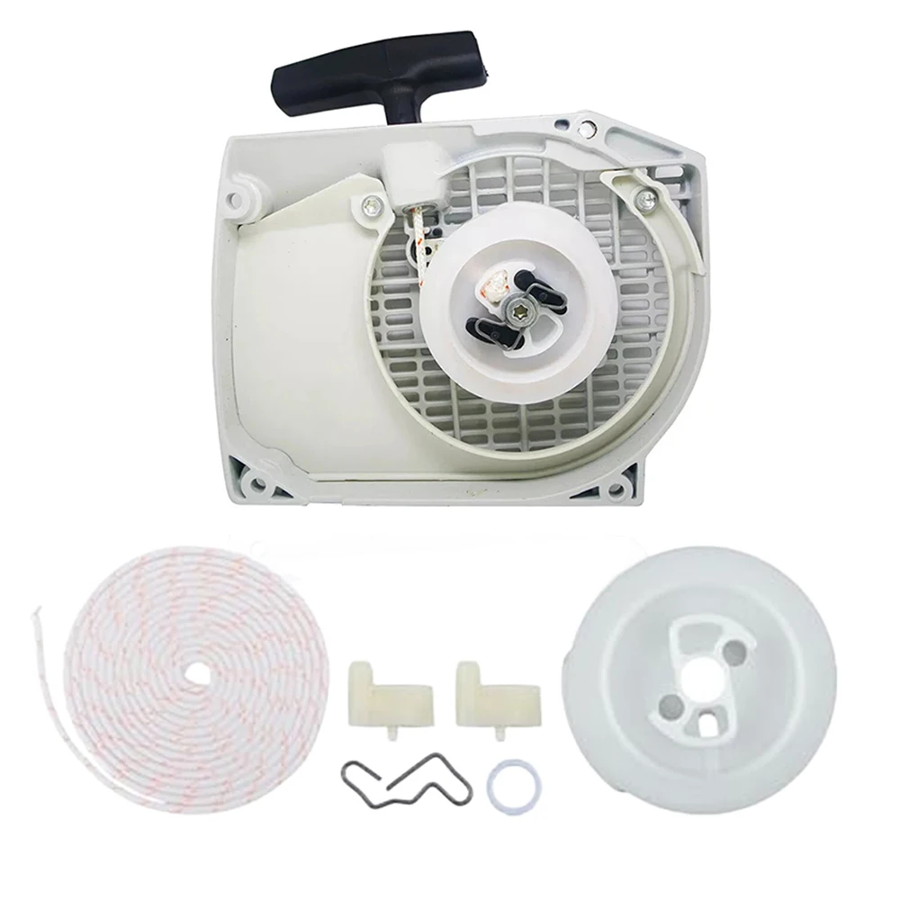 MS460 MS440 044 046 Chainsaw Replacement Recoil Starter Assembly with Rope Pulley and Pawl Set 1128 080 2104 1128 080 2100