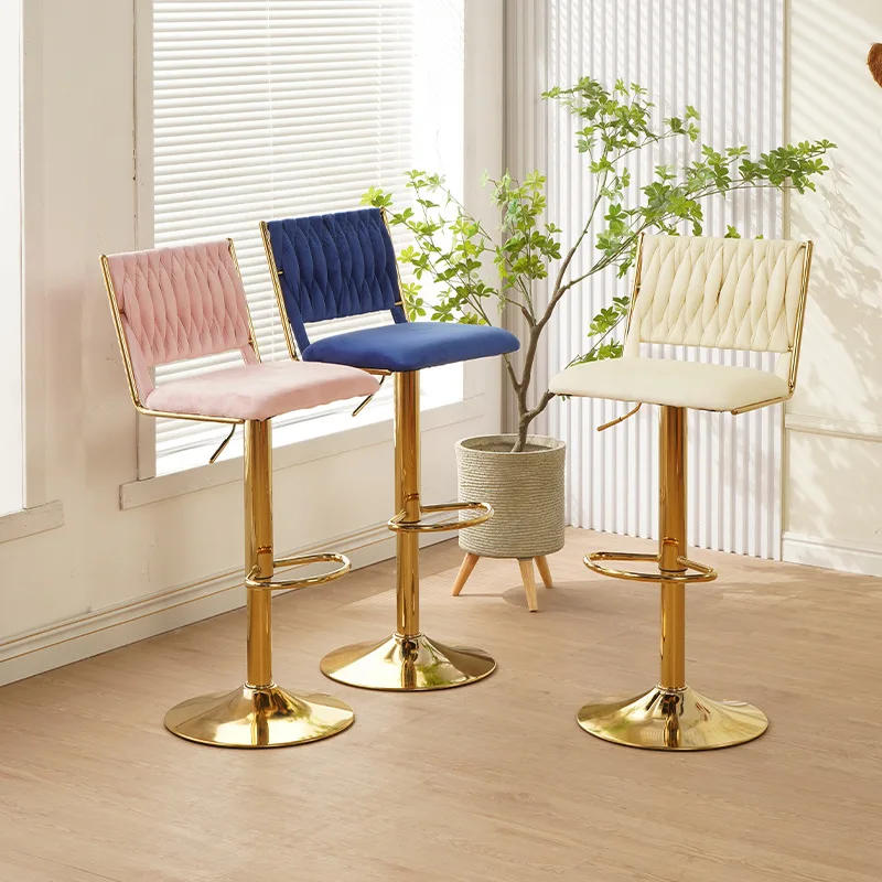 

Rotating armless metal bar stool Modern minimalist design Commercial use Restaurant Cafe Hotel chair