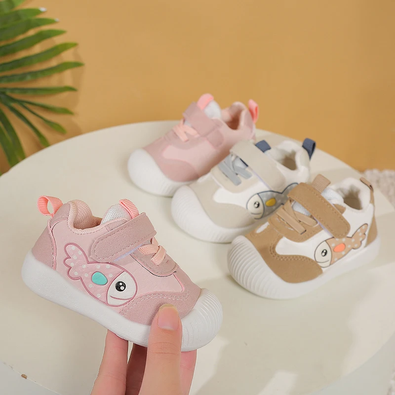 

Spring Autumn Baby Walking Shoes Breathable Soft Bottom Anti Slip Net Surface Toddler Kids Learning to Walk Footwear