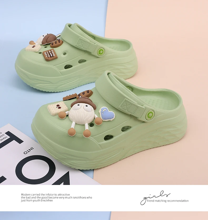 Platform Slippers Summer Women's Sandals 6cm  Ladies Outdoor Clogs Thick Street Beach Slides Girls Flip Flops Garden Shoes