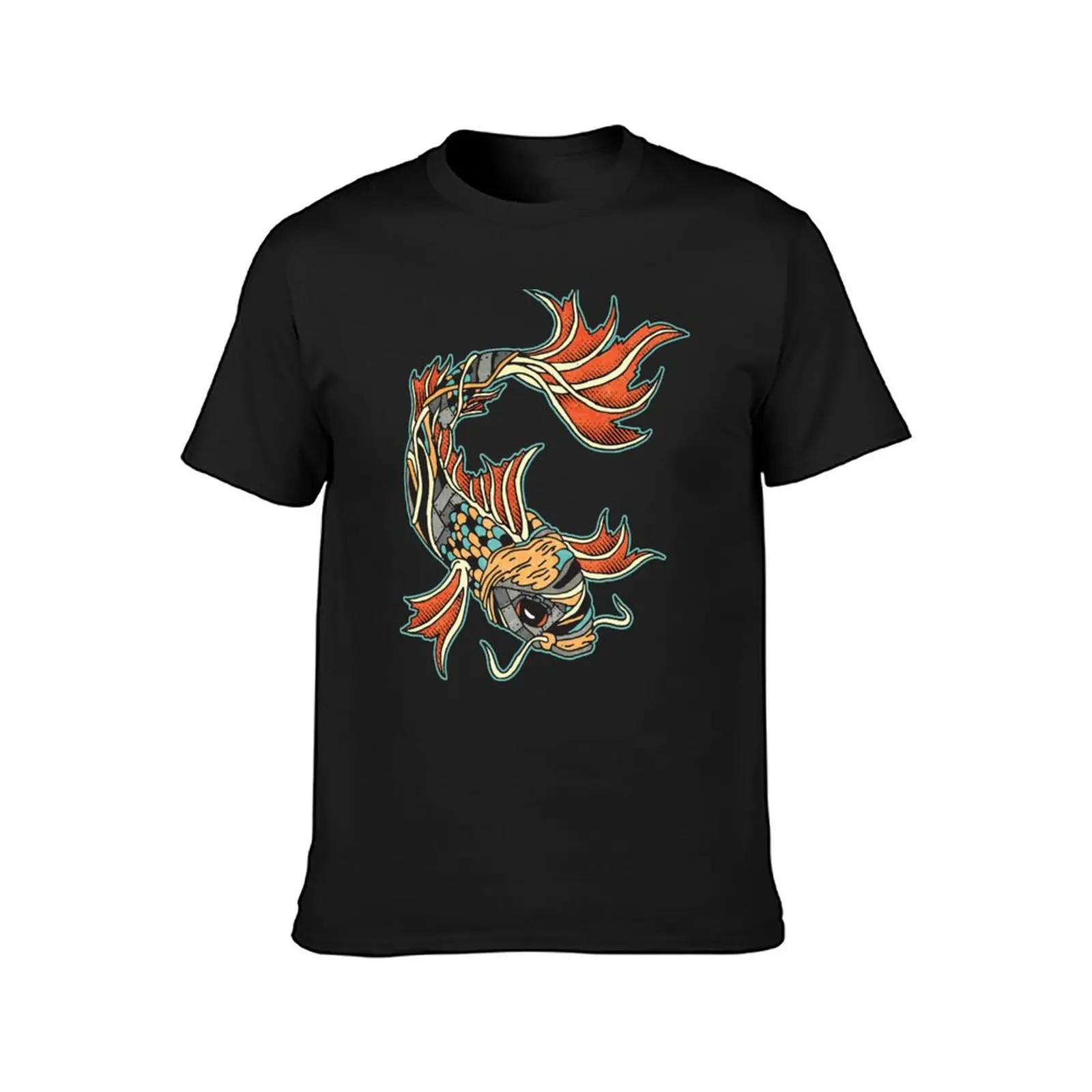 Bio-Mechanical Koi T-Shirt vintage sublime mens vintage t shirts