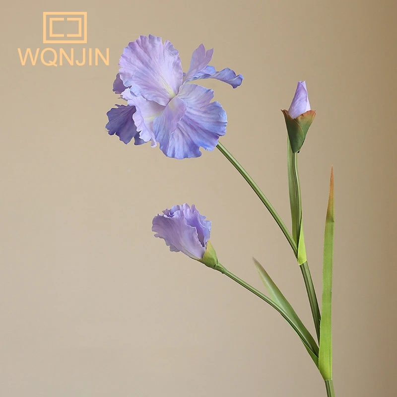 1pc, künstliche Iris Blume Zweig Hochzeit Dekoration Home Tisch dekoration Iris Flores Seide gefälschte Blumen arrangement Party liefert – Detail 8