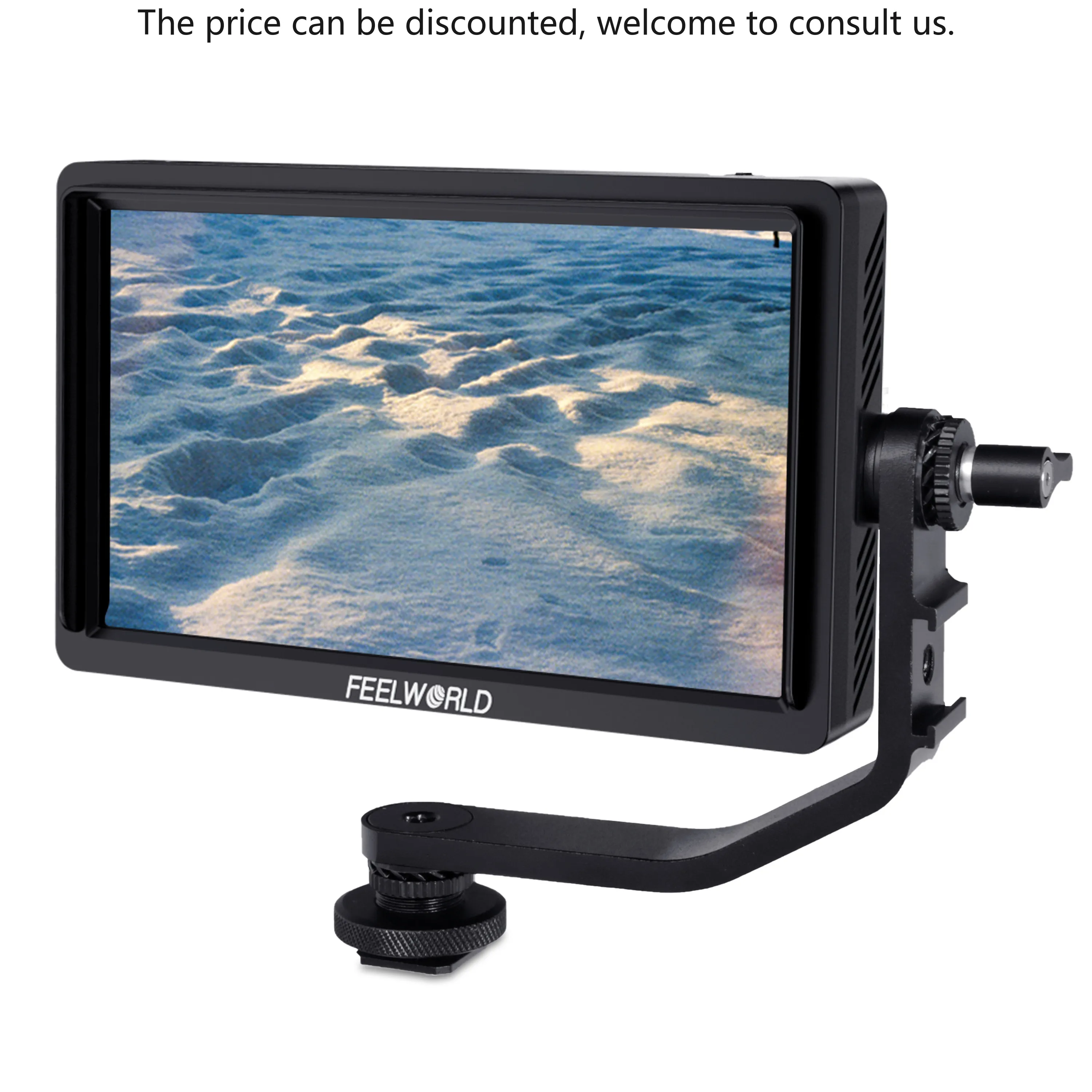 

FEELWORLD FW568S 6" Camera Monitor FHD IPS 4K HDMI 3G-SDI F970 Power Kit, OEM Factory Direct For DSLR Field Monitor