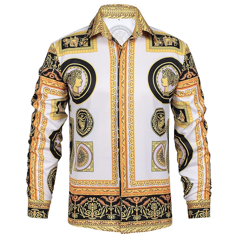 Renaissance Print Steam Punk Pirate Top Shirt Medieval Clothing Spring Autumn Fashion Ladies' Ethnic Stage Costume