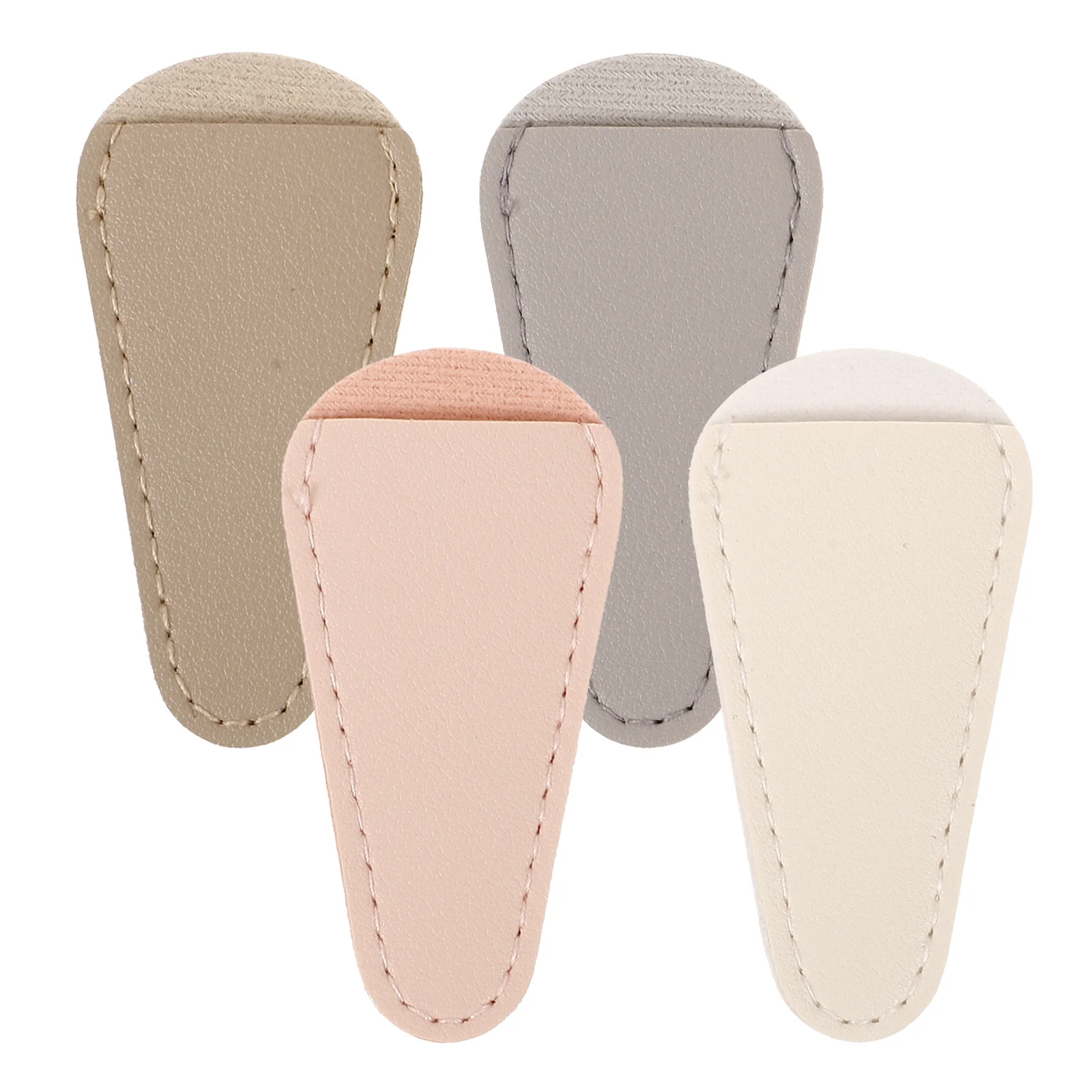 

4Pcs Cuticle Scissor Covers Stylish Manicure Tool Protector Durable Easy Clean Safe Practical Scissor Tweezer Cover