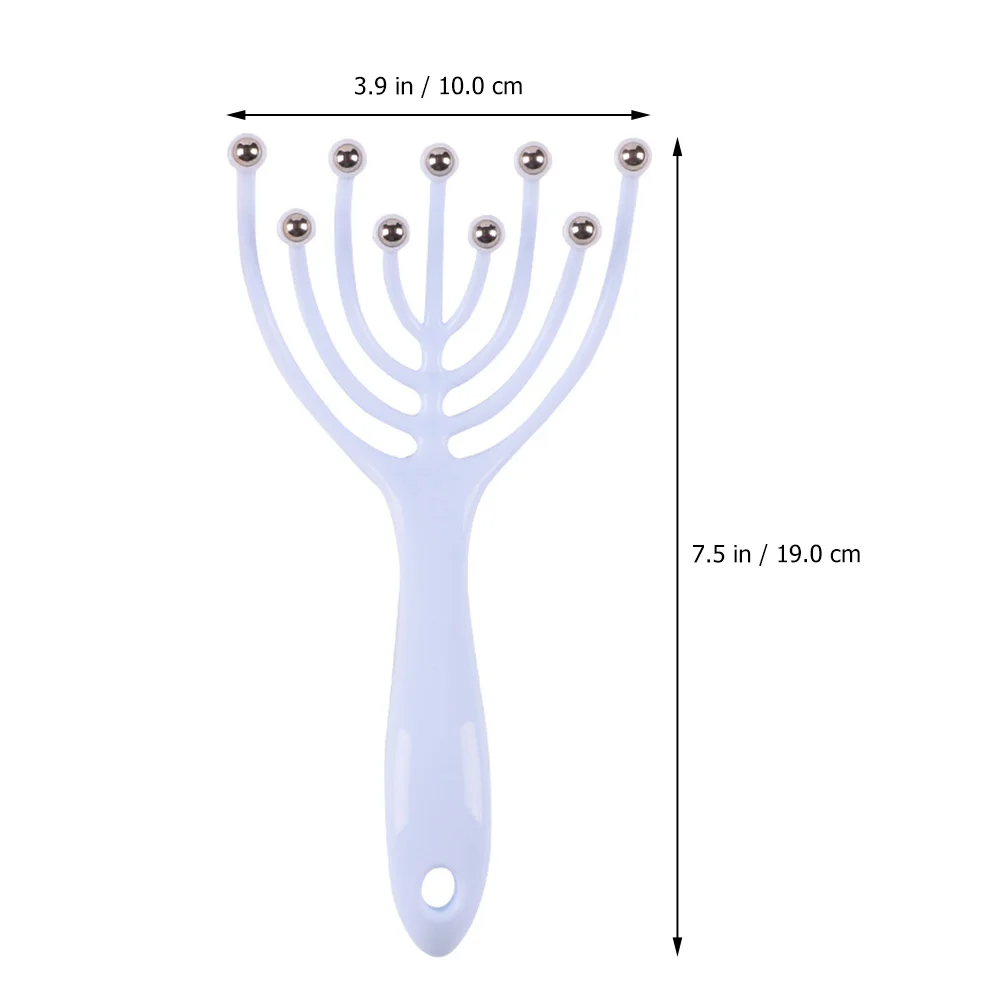 Outil de massage du cuir chevelu à griffes, tête de poulpe à domicile, boule en acier au carbone, multifonction, déterminer thérapeutique, 2 pièces