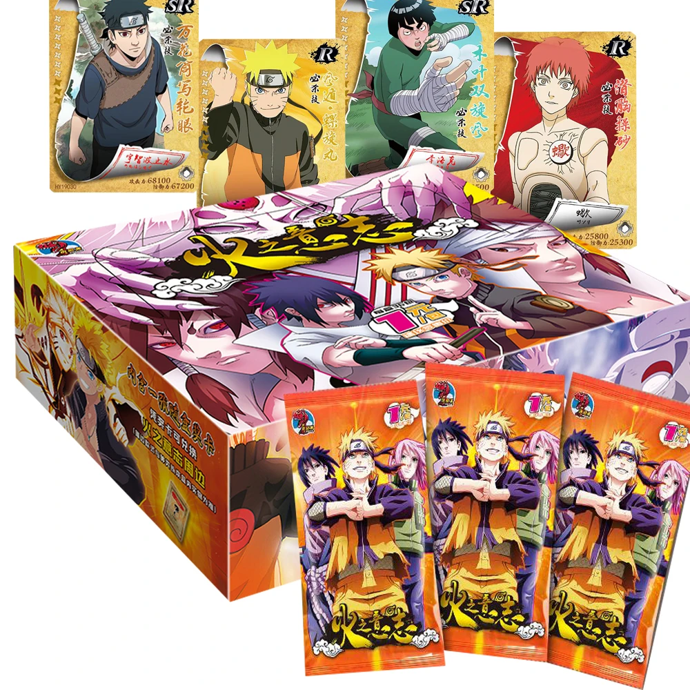 

Original Naruto Cards Game Transaction Battle Card Collection Anime Character Periphery Rare Limited Children's Holiday Gifts