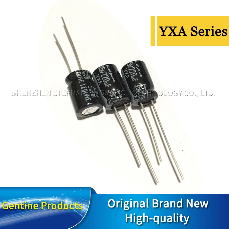 

20pcs 35V220UF YXA 8X11.5 35YXA220MEFC8X11.5 Rubycon Original Aluminum Electrolytic Capacitors Long Life Low ESR in stocks