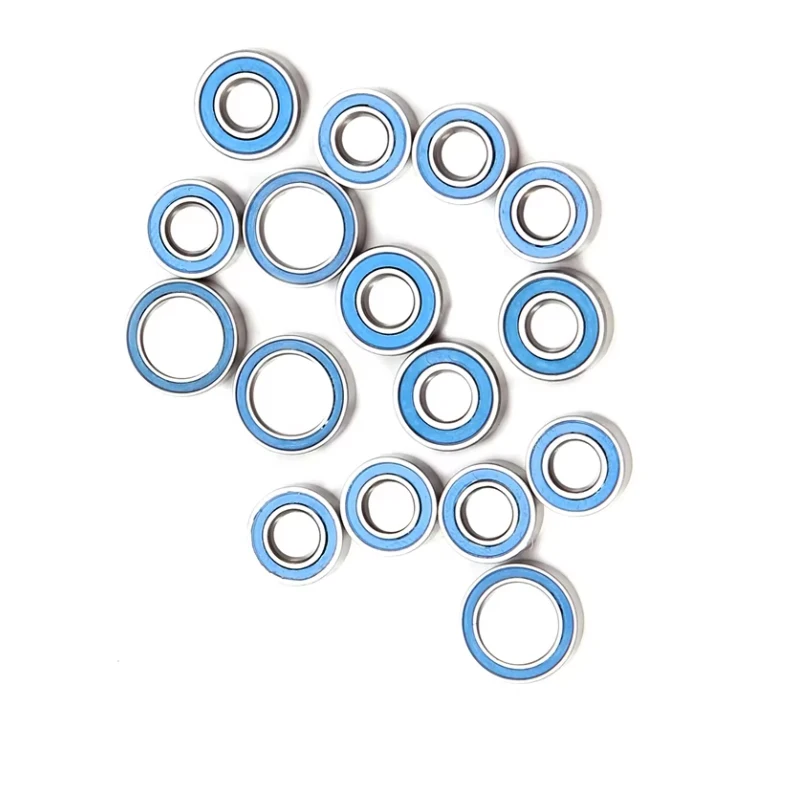 16PCS Kit cuscinetto a sfere sigillato in gomma per Tamiya TT02 TT-02 TT02D TT-02D 1/10 RC Auto Aggiornamenti Parti Accessori