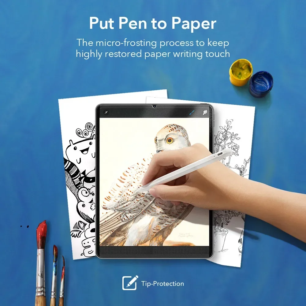 2PCS Soft PET Magnetic Screen Protector For Ipad Mini 7 mini A17 Pro A2995 8.3inch 2024 Mini6 2021 8.3" Drawing Paper Feel Film