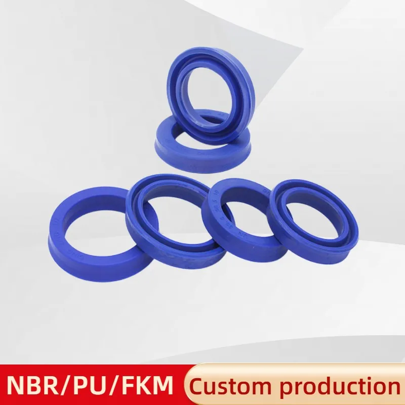 DingZing Polyurethane Hydraulic Cylinder Oil Seal, UN/UNS/UHS/U/Y Type Shaft Hole Universal Seal, 6-175mm High, 5-10mm Thickness