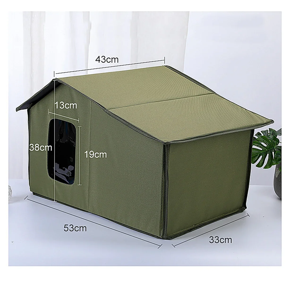 Imagem -06 - Exterior e Interior Stray Cat House Abrigo com Soft Mat Grande Intempéries