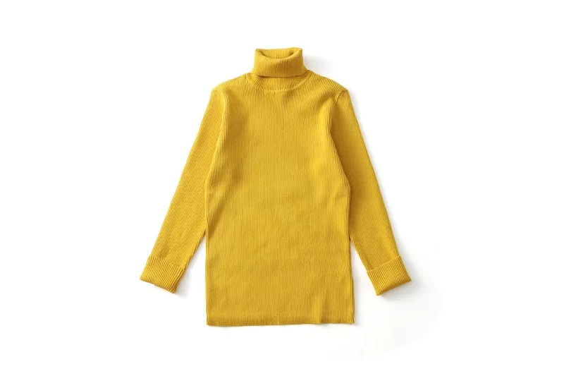 UNITIM Herbst Winter Kinder Mädchen Pullover Säugling Baby Mädchen Bonbonfarben Rollkragenpullover 1-6 Jahre Mädchen Einfache Lässige Strickwaren – Detail 37