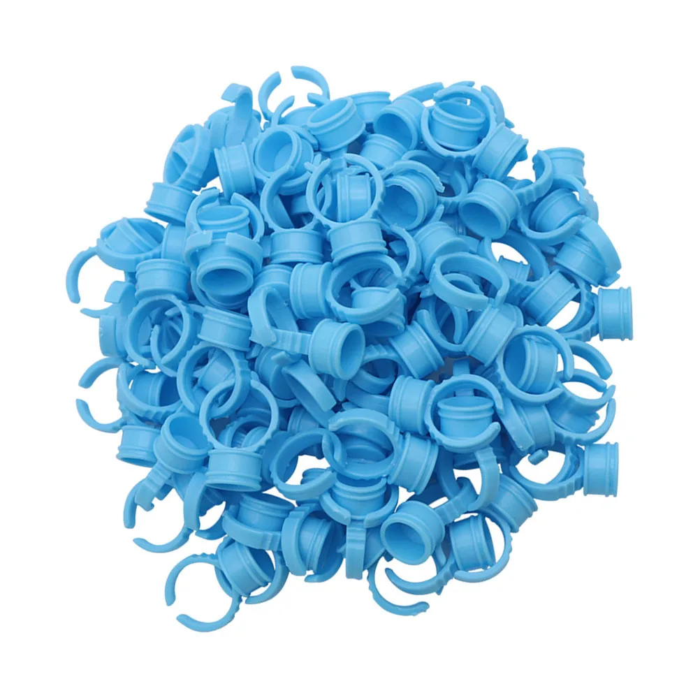 

200Pcs Microblading Pigment Ink Ring Cups Disposable for Eyelash Grafting Beauty Salon Supplies Ink Ring Cup Accessories