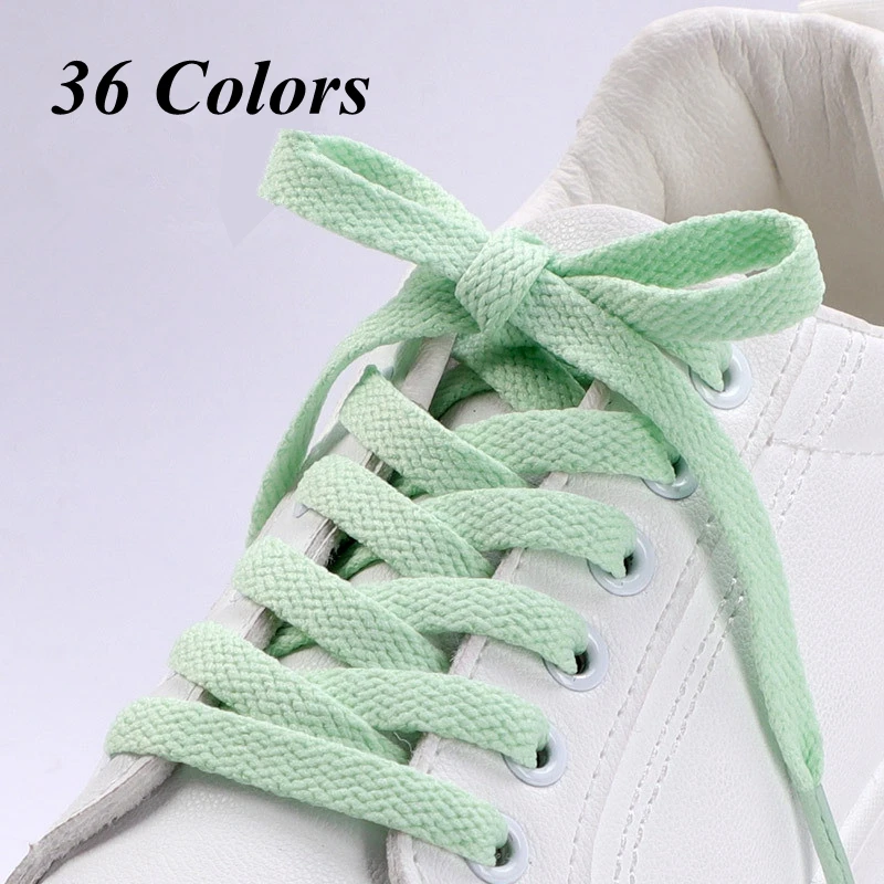 Plat AF1 baskets lacets toile basket lacet noir blanc couleur classique lacets 36 couleurs chaussure lacet accessoires nouveau