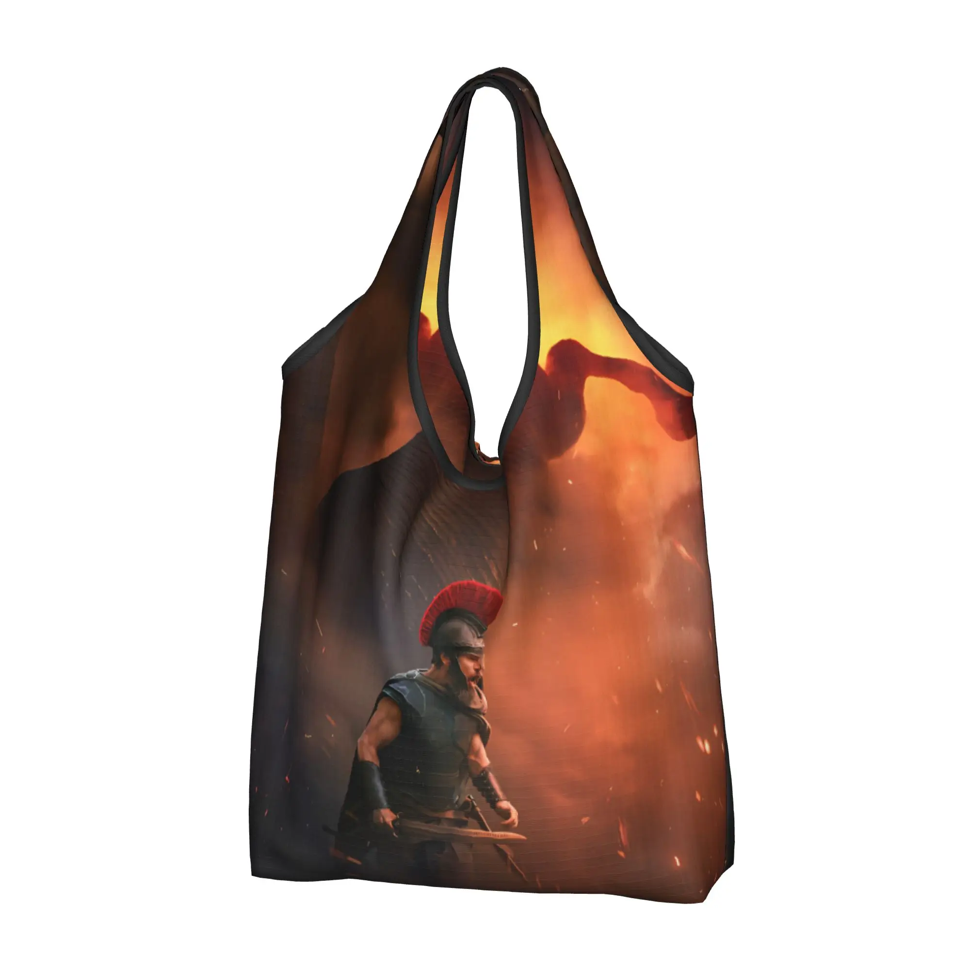Custom O-Odysseyes Hot Comic Shopping Bag Women Portable Large Capacity Groceries Manga Shopper Tote Bags
