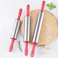 1PC,High-quality food-grade essential kitchen baking tool rolling pin for pie, cake skin, biscuit, pastry dough