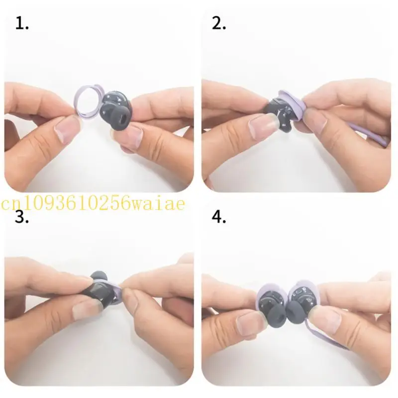 652F أشرطة أذن مريحة كابل حامل الحبل السيليكون لعشاق وركاب سماعات الأذن الجديدة