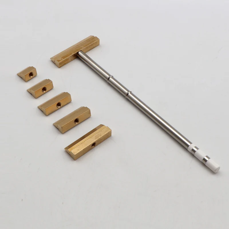 T-Shaped Scraper Shovel Spatula Iron Heater Tip for T12 Soldering Iron Welding Tools Compatible with 1401 1402 1403 1404 1405 14