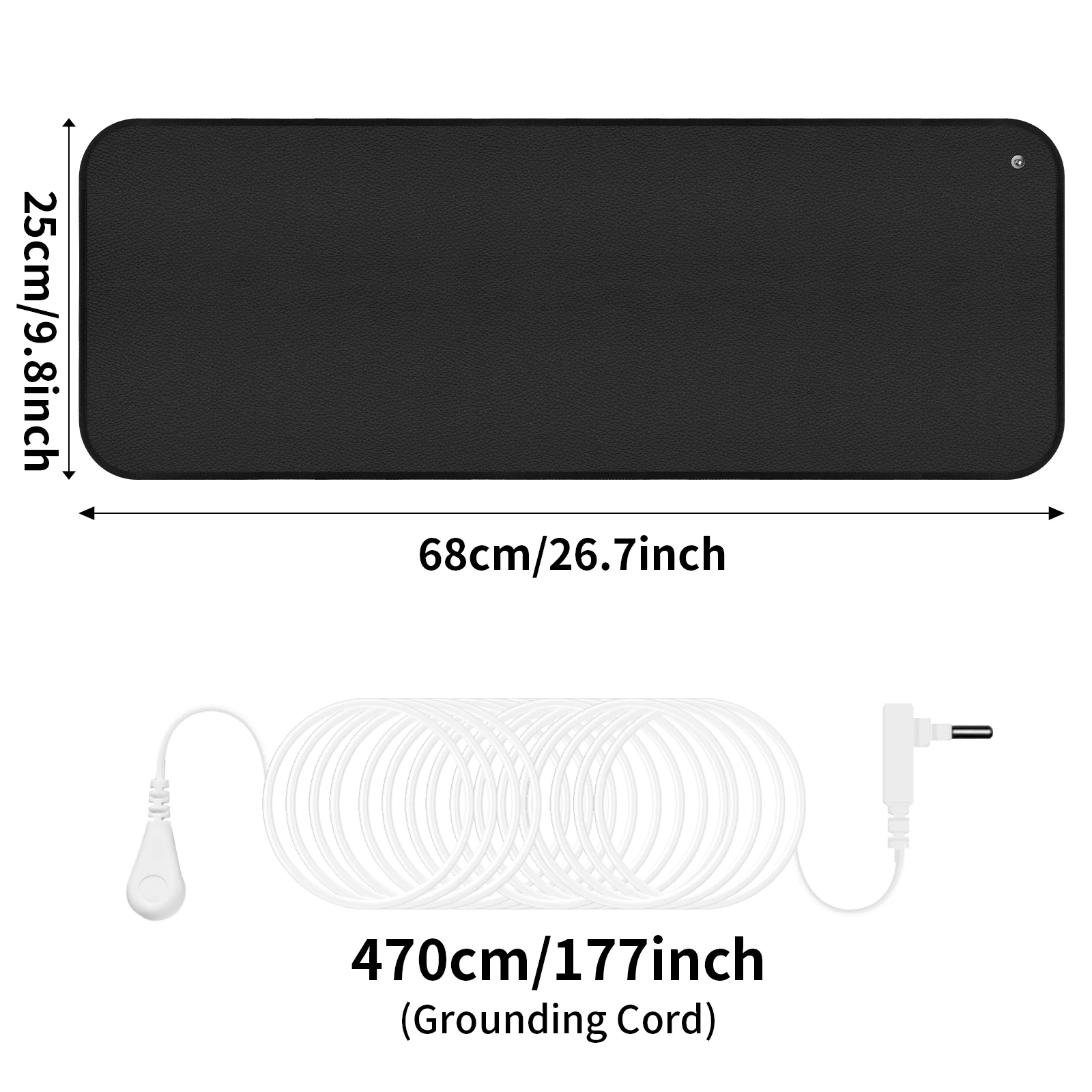 5 Sizes Large Earthing Mat Grounding Pad for Pain Relief Better Sleep Reduced Anxiety Body Massager Earth Connected Wellness image 3