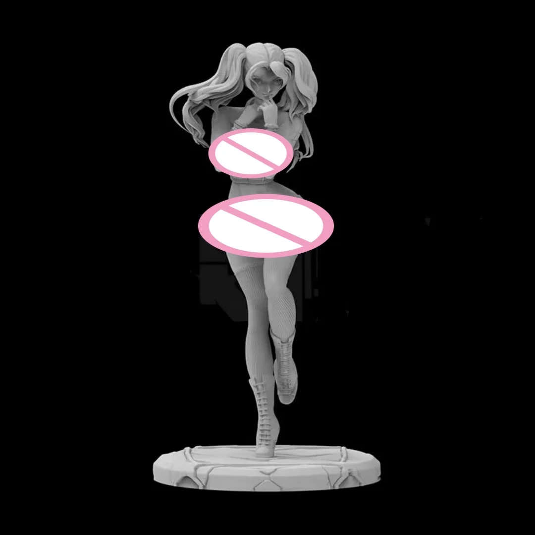 

Масштаб 1/24, фигурка из смолы, высокоточная мультяшная клоунская девушка, сборная модель, комплект, разобранная и неокрашенная игрушка для 3D-печати 1174