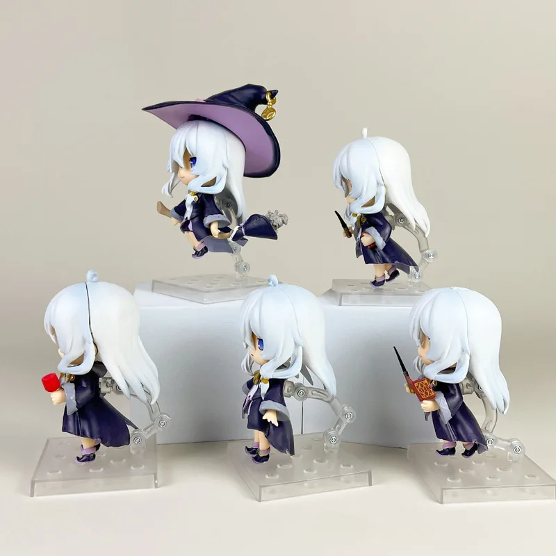 5pcs/set Elaina Witch Journey Anime Figure 1878 Cute Beautiful Girl Pvc Model Ornaments Anime Peripheral Collection Doll Toy