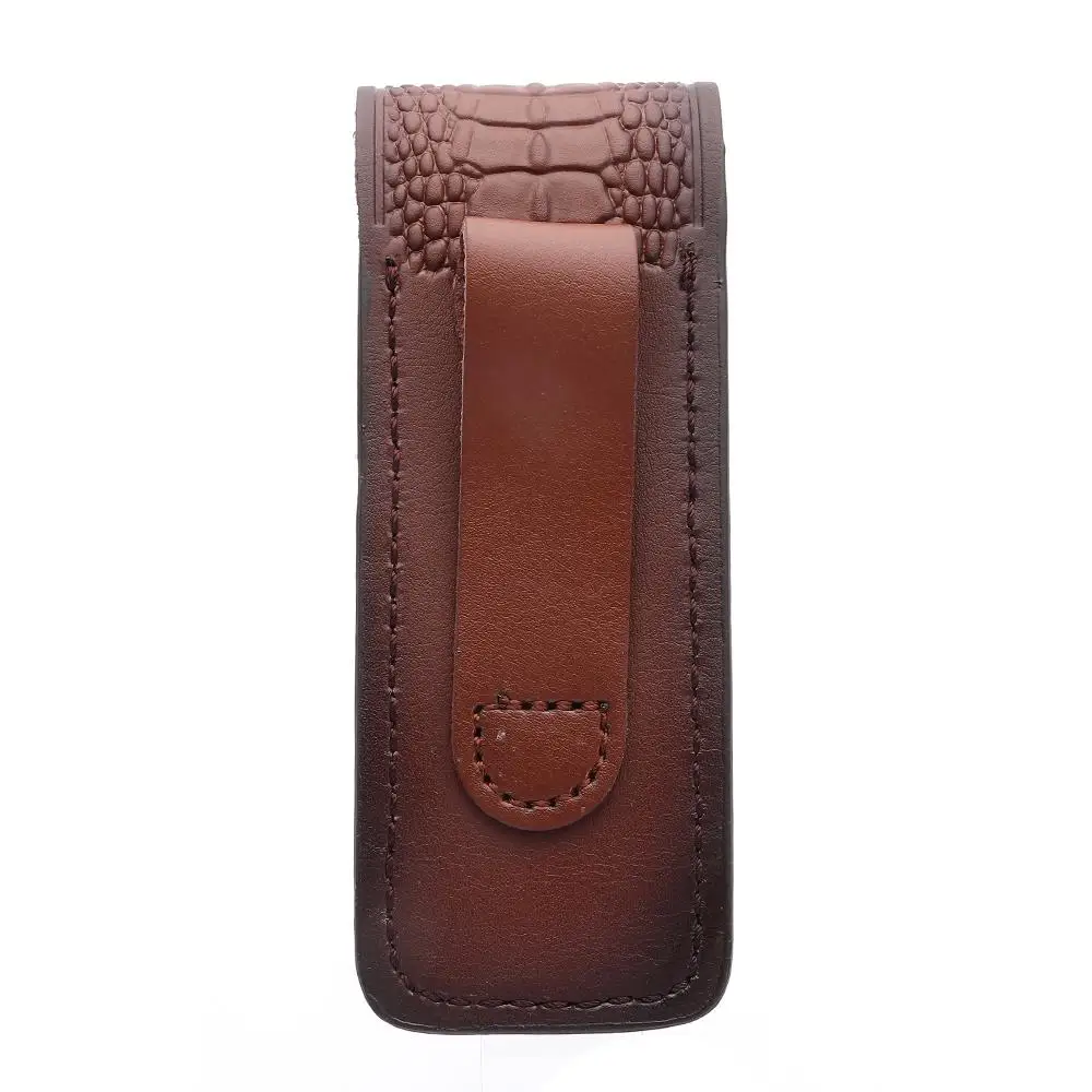 Cowhide Leather Sheath for Fold Knife - Straight Knife Cover Holster Protector Bag for Outdoor Tools view 6