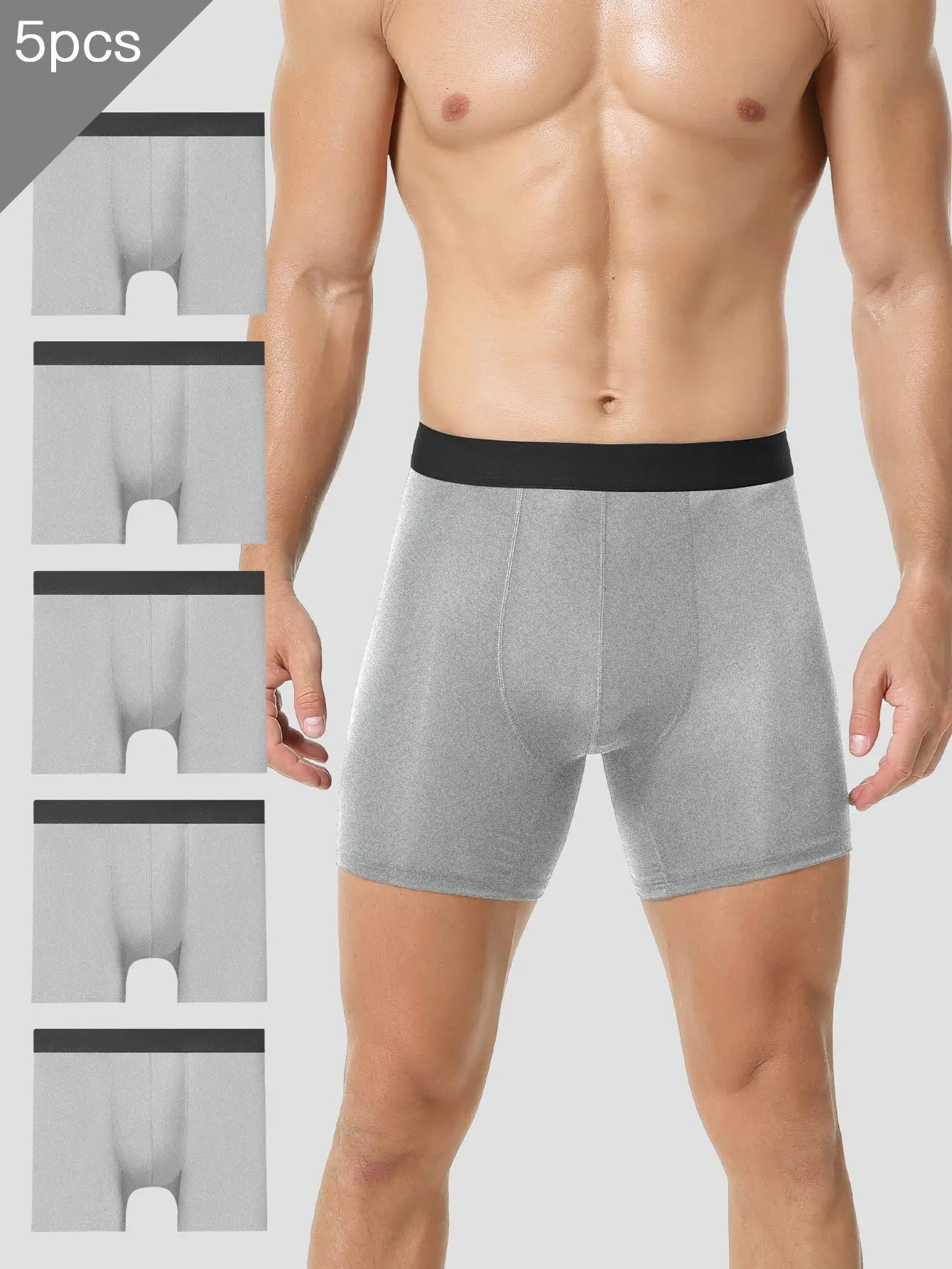 

Мужское спортивное нижнее белье расширенной длины, 5 шт. Доступны в больших размерах, подходят для взвешивания 200-динал. Изготовлено из льда -