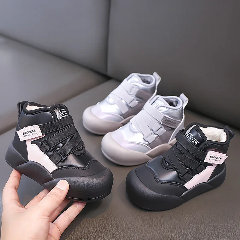 

Zapatos Niña Fashion Versatile Girls Shoes 2025winter New Kids Snow Boots Comfort Soft Soled Girls' Ankle Boots Zapatos De Mujer