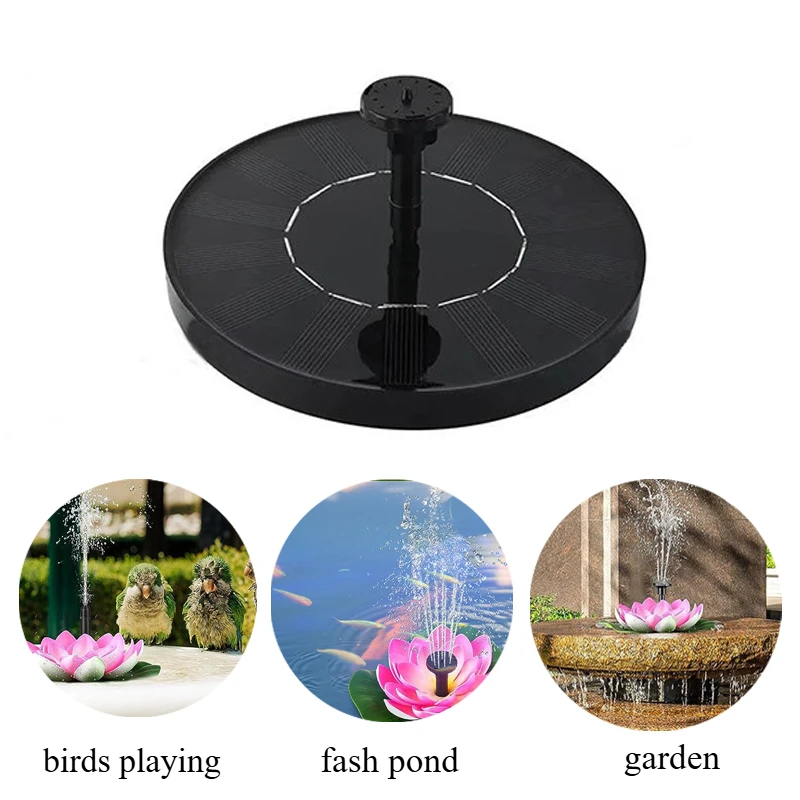 

Upgraded Solar Fountain,Solar Fountain for Bird Bath,Fountain Floating Outdoor Birdbath Patio Landscape Small Fountains