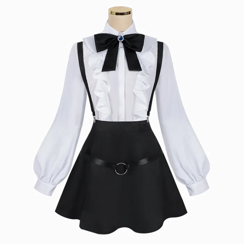 Anime alina trevo cosplay traje guilda recepcionista solo chefe cosplay traje adulto feminino meninas saia terno uniforme outfit