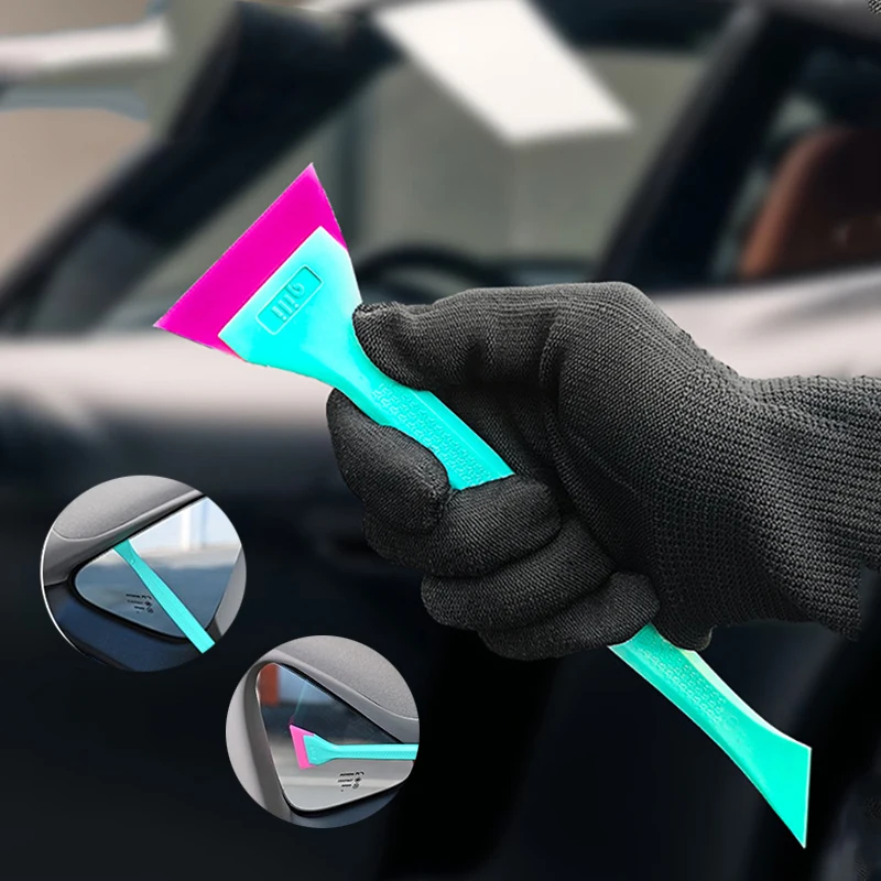 ALIWRAP 2 IN 1 Small Rubber Blade Handy PPF Squeegee Scraper Vinyl Car Wrap Edge Plug Applicator Window Tint Water Removal Wiper