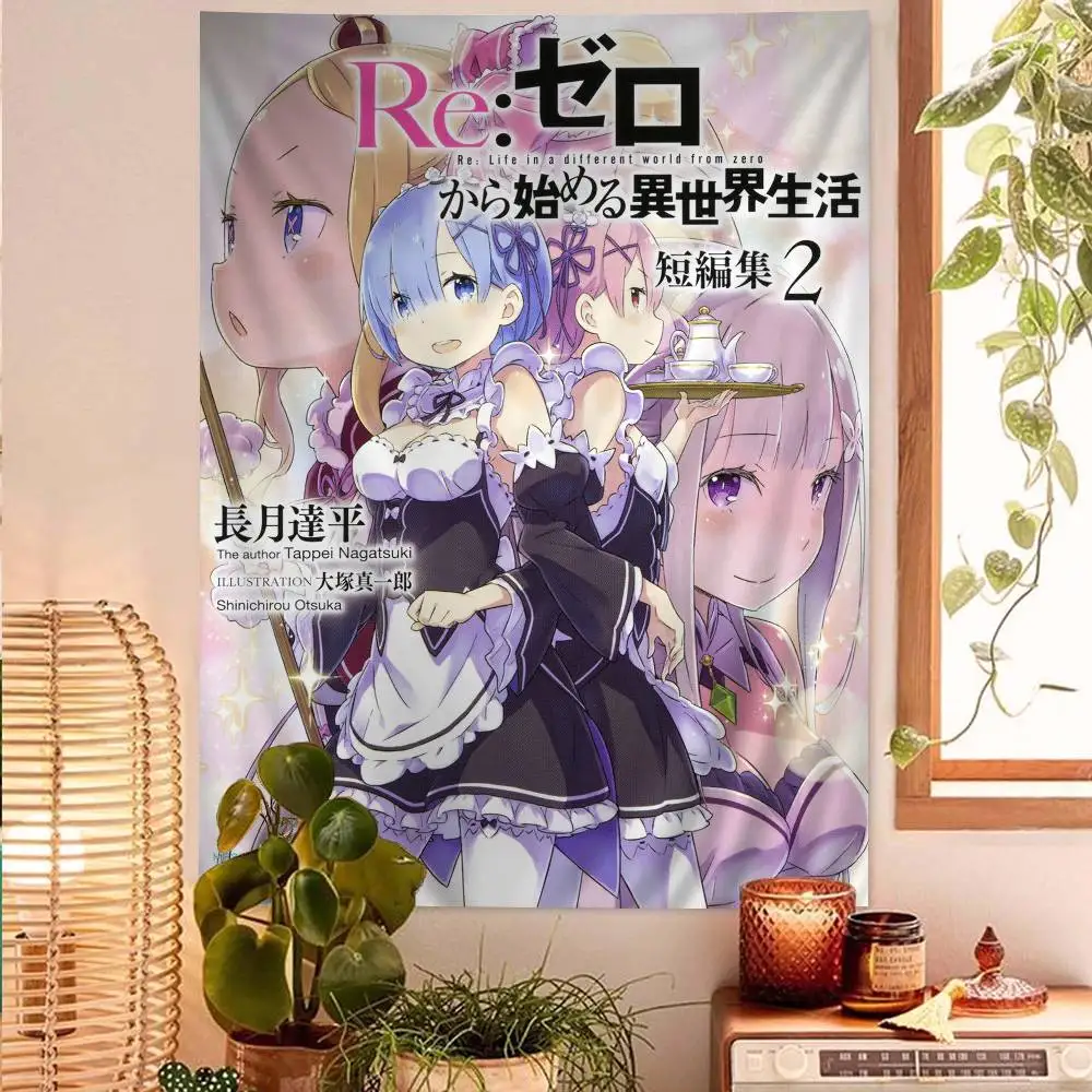 الرسوم المتحركة إعادة L-Life في D-Different W-World من Z-Zero الكرتون نسيج الجدار الشنق الديكور ديكور المنزل المنزلي #2