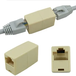 10pcs RJ45 Ethernet Network Adapter Dual Straight Head LAN Cable Joiner Coupler CAT 5 5E 6 6a Plug Extender Connector Socket