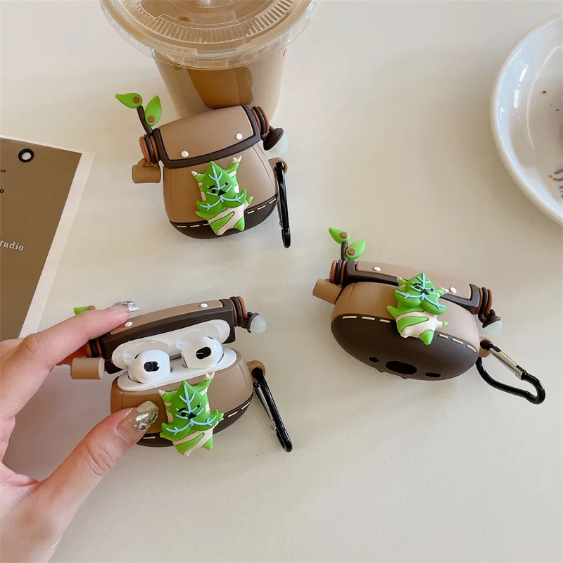 

Game Yahaha Korkos 3D Cartoon Backpack Design Earphone Case Suitable for Airpods Pro Headphone Cover for Airpods 1/2/3