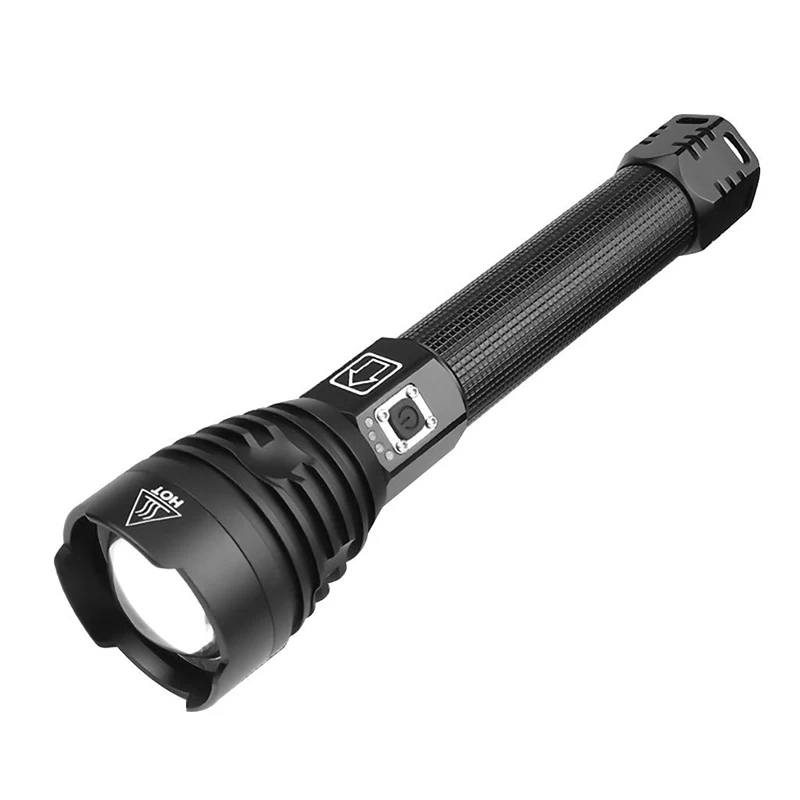 Super brilhante xhp90 led lanterna alta lumens zoom recarregável usb zoom tático tocha acampamento busca lâmpada