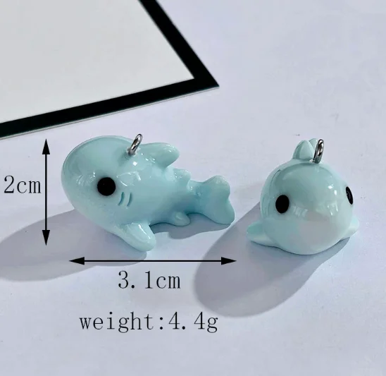 Lot 10 Pcs Resin Sea turtles sharks Charms Jewelry Making  Earrings Pendants Necklaces Bracelets DIY Accessories gift