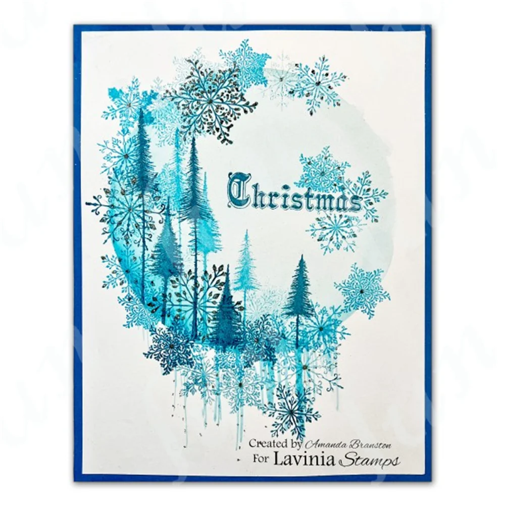 Embossing Stamp Small Pine Trees Clear Stamps New Arrival Cutting Dies DIY Scrapbooking Embossing Paper Card Crafts Decor