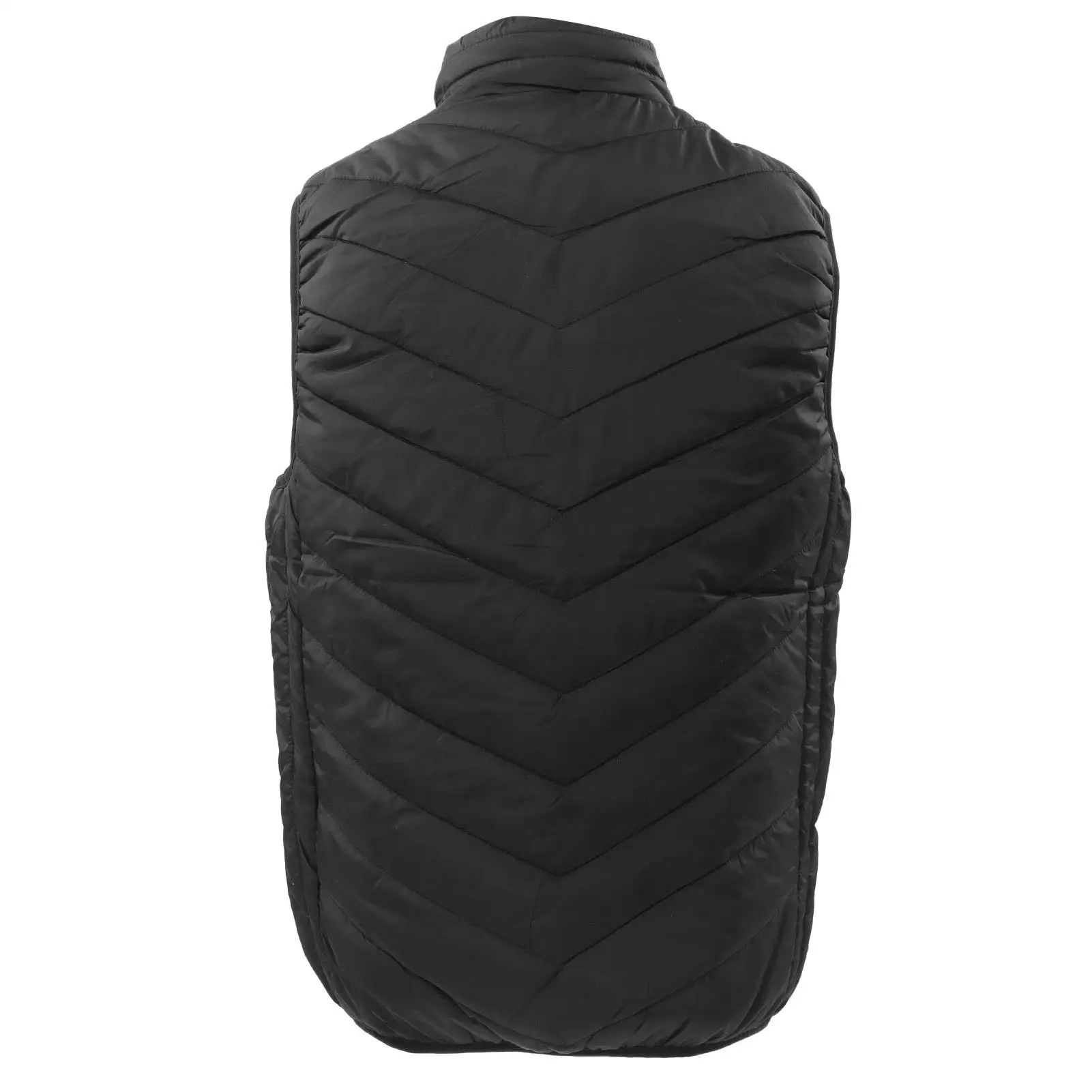 9 Zone Electric Heated Vest - Warm Windproof Jacket with Collar for cycling - Black