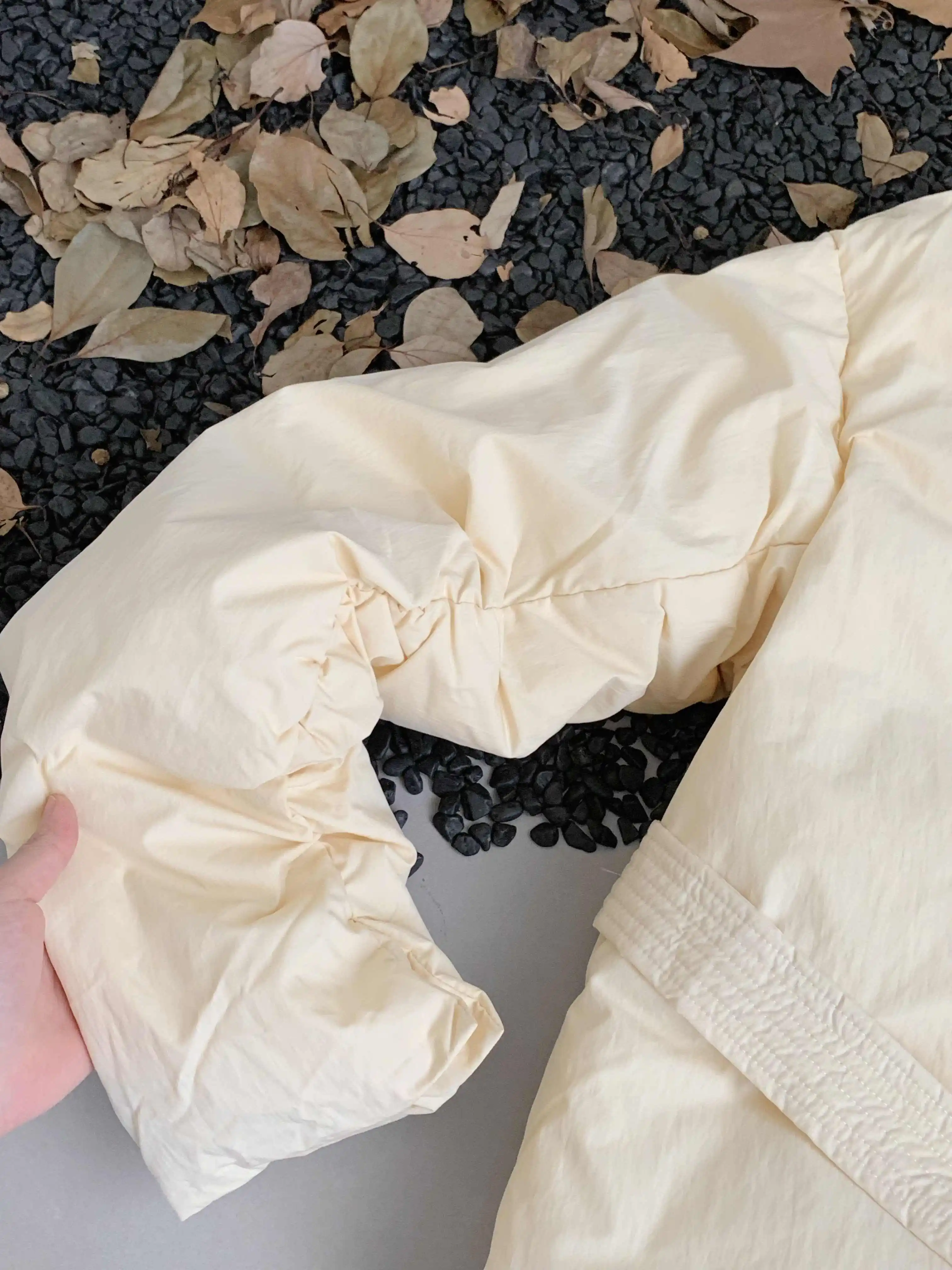 Cappotto da donna autunno inverno elegante con scollo a V in piumino d'anatra bianco Lady Streetwear manica lunga caldo piumino allentato capispalla