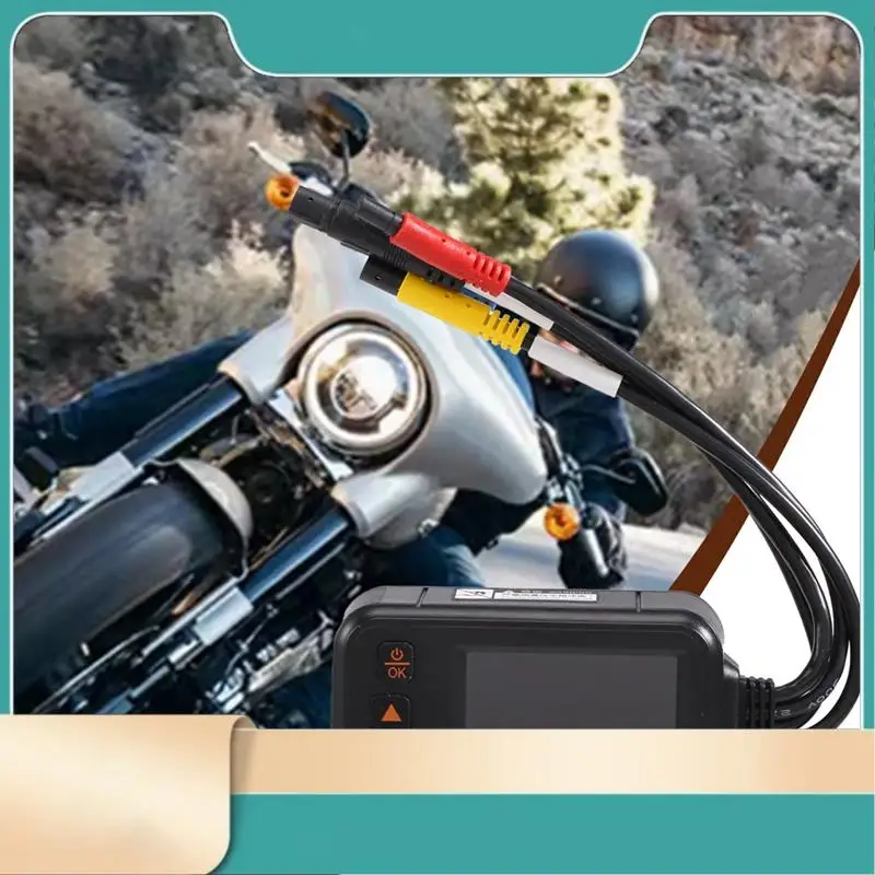 

Motorcycle Driving Recorder Camera Dash Cam 2Inch IPS Screen 1080P+720P Dual AHD Bike Dashcam G-Sensor Parking Mode-N31R