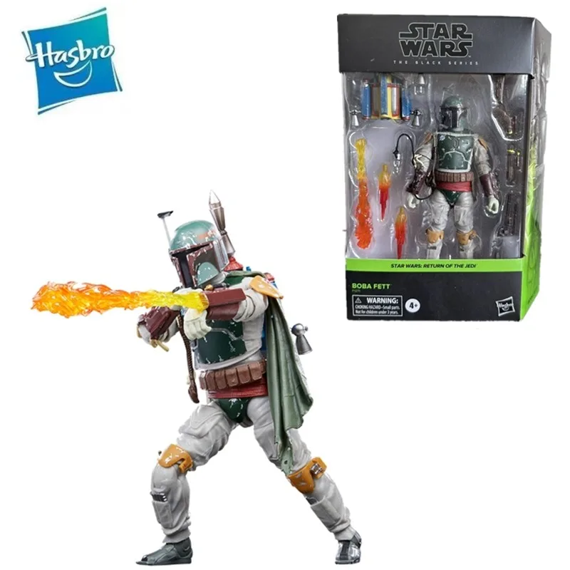 Hasbro Anime Star Wars Return of The Jedi Boba Fett Christmas Gifts or Collection Active Joint Genuine Action Figure Model Toys