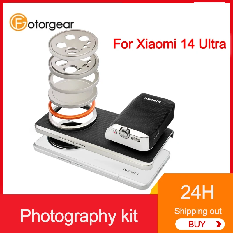 Fotorgear – kit de photographie professionnel pour Xiaomi, couvercle d'objectif 14 Ultra, anneau adaptateur de filtre 67mm, monture en T/anneau adaptateur d'objectif 17mm