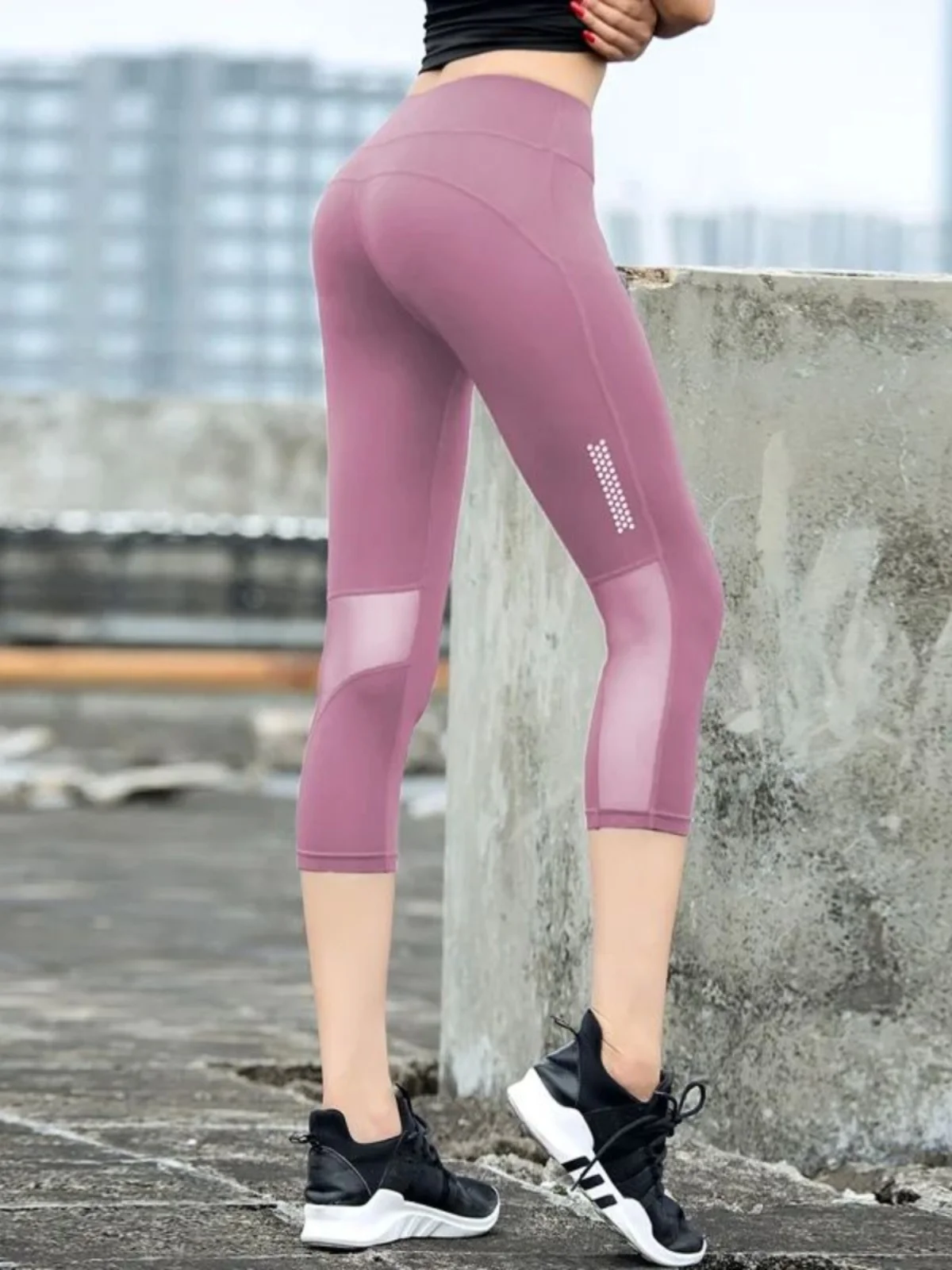 High Waist Hip Lifting Yoga Cropped Pants Street Style Loose Elastic Waist Long Pants Women's Casual Fashion Spring Season