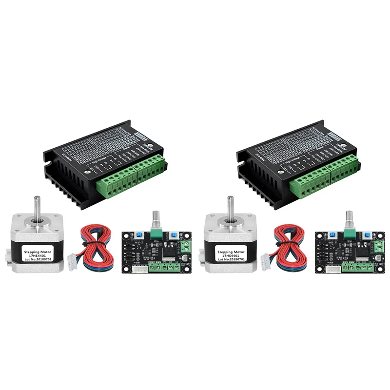

A95Q-2X Комплект драйверов шагового двигателя 17HS4401+TB6600 4A+MKS OSC Регулируемая скорость вперед и назад